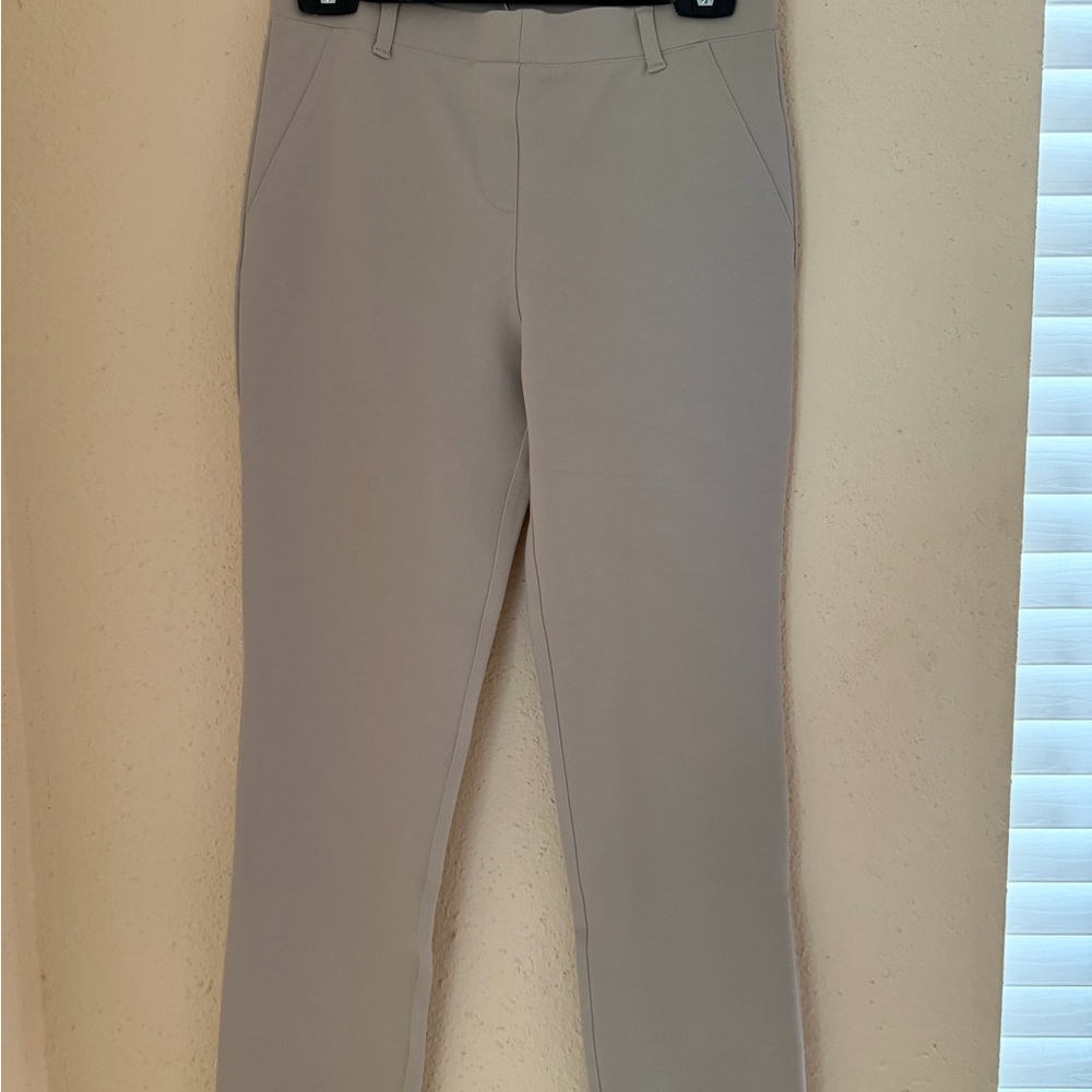 Quince Women's Straight Leg Pants in Light Gray